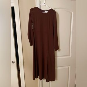 NWT Aritzia Babaton Meghan dress in Truffle Size 8